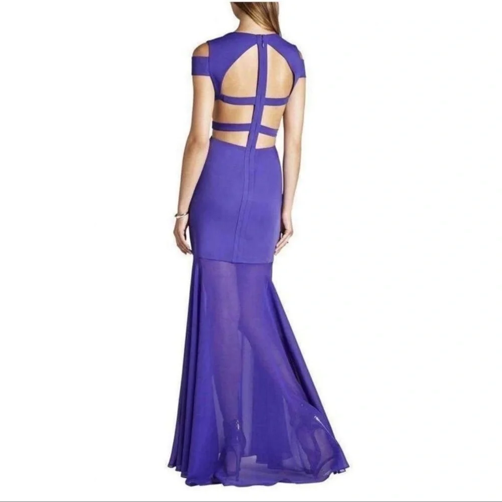 NWT BCBGMaxAzria Ava Cut Out Gown - Picture 4 of 14